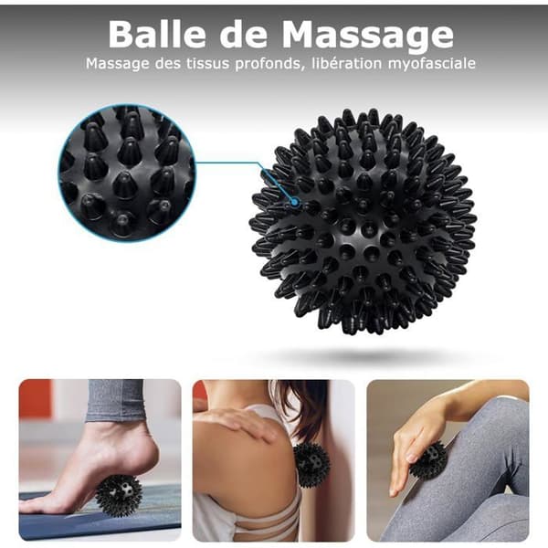 Massagerullar, skumrullar, med muskelmassagepinnar, lämpliga för djup muskelmassage.