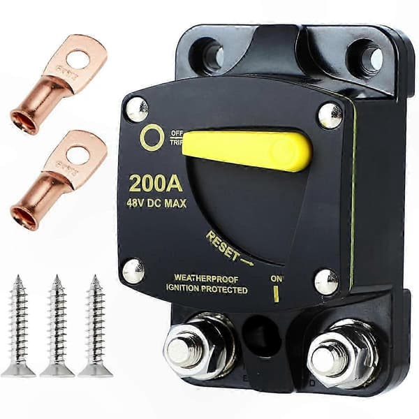 Højkapacitets 200 Amp manuel nulstillingsafbryder