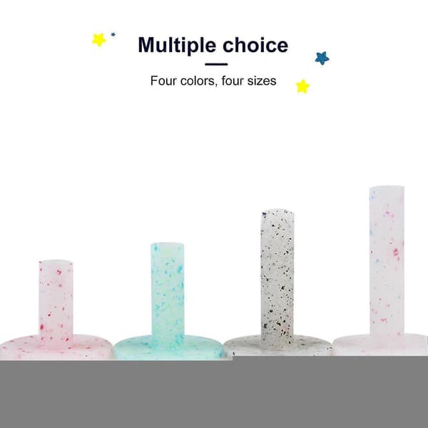 Gummigolftees Slitstark Unik Textur Kompakt Storlek Premium Inomhus Utomhus Träning Golftee Grey