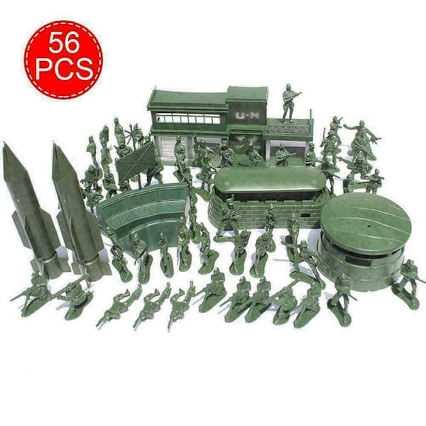 56 st militära lekset soldatmodell herrlekset - i lager