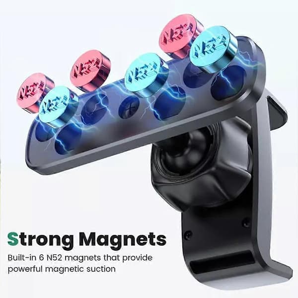 Magnetisk telefonholder for pickup, magnetisk 360° roterbar telefonholder universal