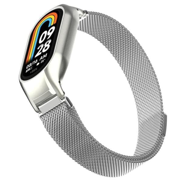 Milanese Loop metalliranneke Xiaomi Smart Band 8 hopea