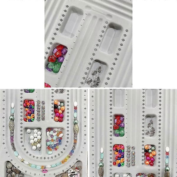 Perle Design Board Smykker Perle Måleplade Organizer Bakke Nødvendigt Værktøj