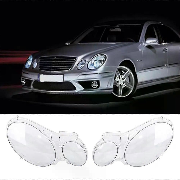 Erstatningsdeksel for frontlys, klart glass, for 2004 2005 2006 2007 2008 2009 Benz W211 E240 E200 E280 E300 biltilbehør Style A