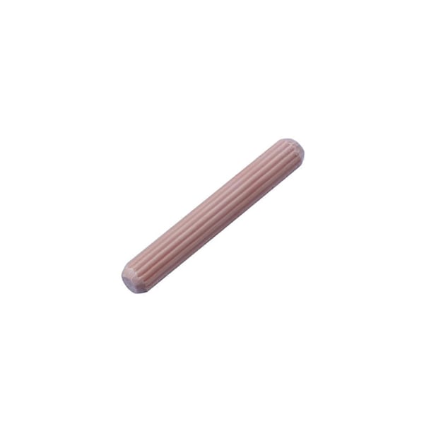 100 stk. 6/8/10 mm Tredybler Rillede Solid Konstruksjon Trebearbeiding Massivt Tre Fasfasede Runde Sporede Plugger for Håndverk Mengxi 6mm