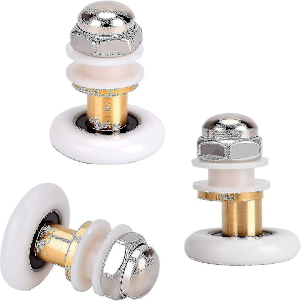 Duschdörrsrullar 20mm Skjutbara Duschdörrar Hjul Ersättning För Duschkabin Duschrum Dusch 8st