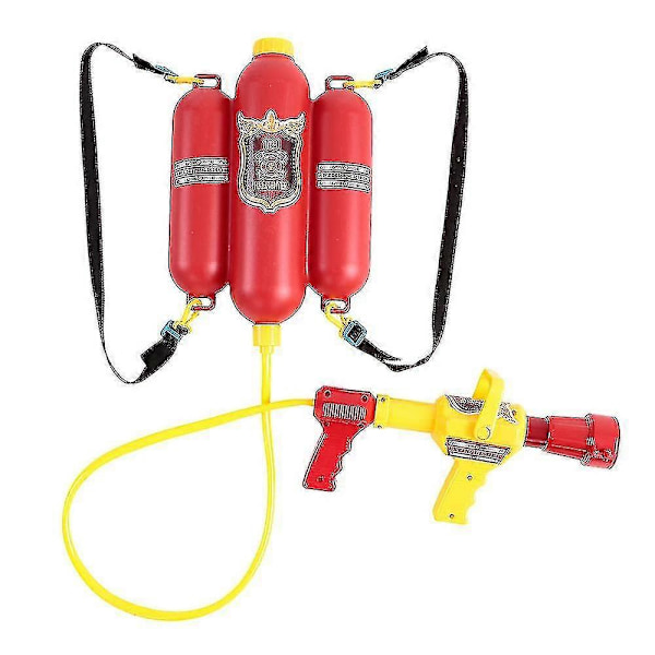 Brandman Leksaker Ryggsäck Vattenpistol Set - Utomhus Vattenleksak (flerfärgad)