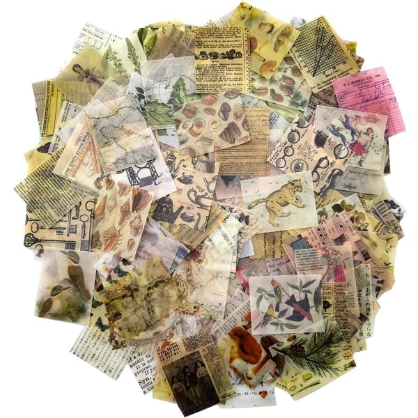 366 stk. Vintage Scrapbooking DIY Materiale Papir Dekoration