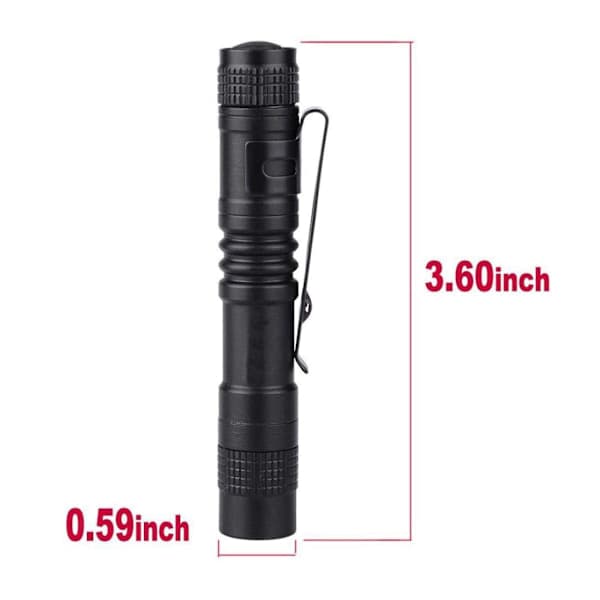 3x Taskulamppu Kynä Erittäin Pieni Mini AAA XPE-R3 LED-valo Vyöklipsillä Taskulamppu Holsterilla