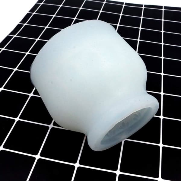 Silikon Lysform 3D Romersk Søyleform Kake Dekorasjon Lyslaging Tilbehør (Romersk Søyle Blomsterpotte)