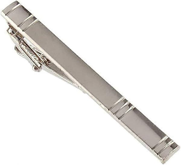 Formell Herr Mode Legering Metall Silver Enkel Slips Nål Bar Spänne Klämma Företag Bröllop Kostym Nyårsgåva Hållbar