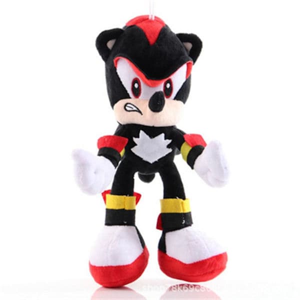 28 cm Sonic Plyschdocka Nyckelring Shadow Hedgehog Fylld Hänge Leksak - i lager