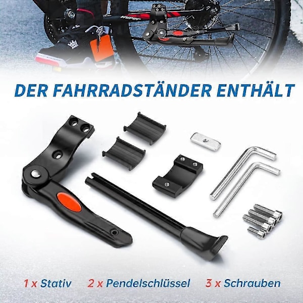 Cykelstöd 24-29 tum Justerbart Universellt Cykelställ Stöd För Cykel Mountainbike Landsvägscykel Svart1st