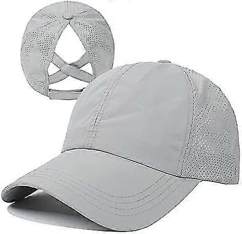Baseballcaps med hestehalehull Blue