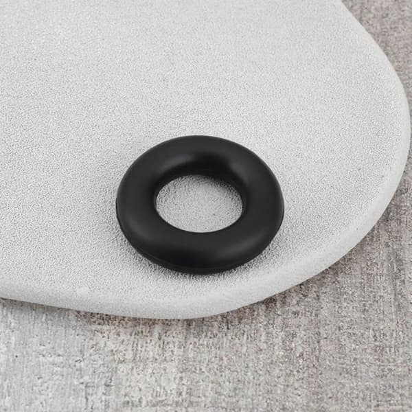 Sæt med 10 sorte gummiringe til symaskinespoler, 28 mm diameter, 6,5 mm tykkelse, stabile