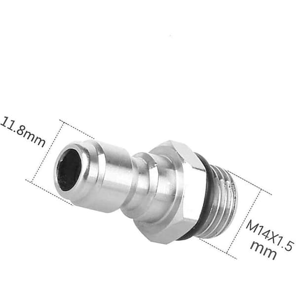1/4\" lynkobling, 14 mm han til 1/4 tomme lynkoblingsadapter sæbesprøjte til højtryksrenser
