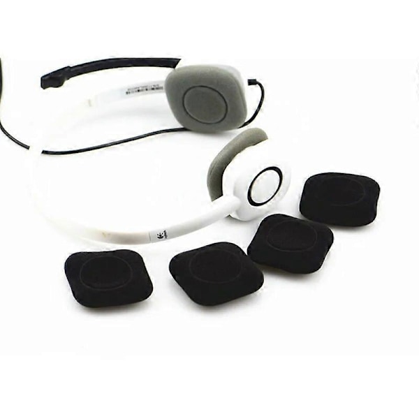 Erstatningsskum Øreputer Øreputer Øreputer for Logitech H150 H130 H250 H151 Trådløse Hodetelefoner Headset 48x48mm Øreputer