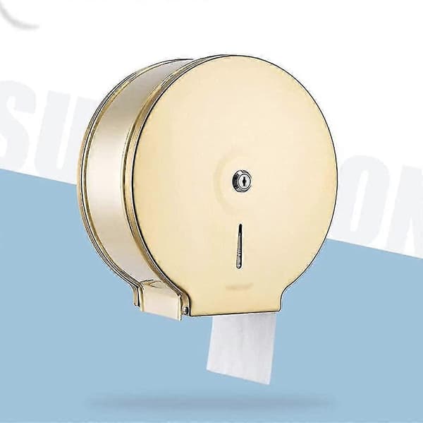 Seinään kiinnitettävä wc-paperiteline messinkiä Gold