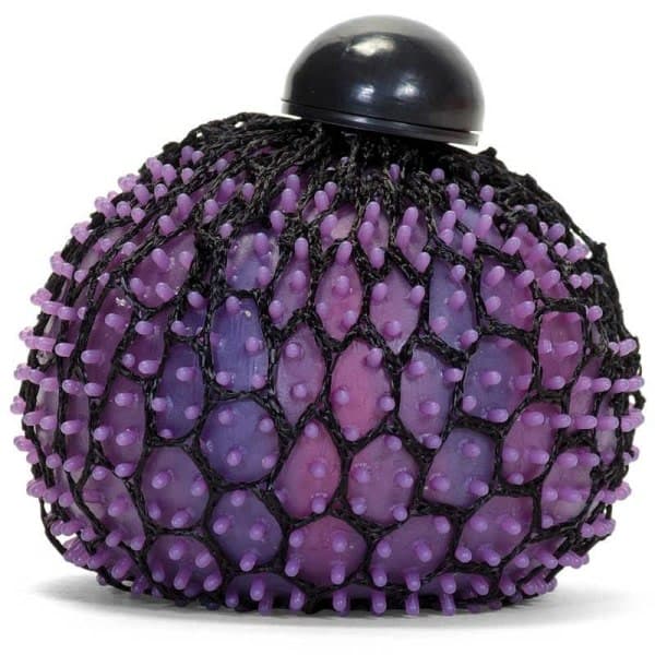 Stressboll / Klämboll i nät - Regnbåge multicolor