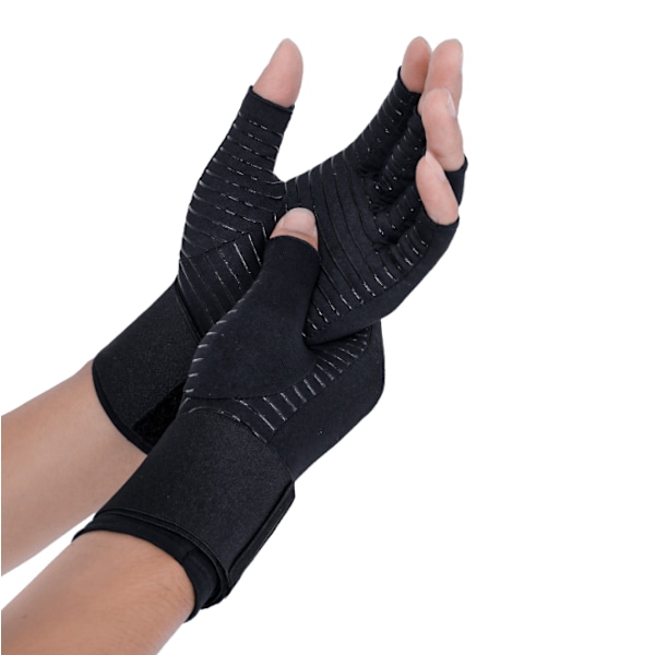 Kompressionshandsker 1 par Black XL