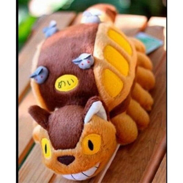 Naapurini Totoro Kissa-auto Pehmolelu Lapsille Lahja 30cm 12 tuumaa