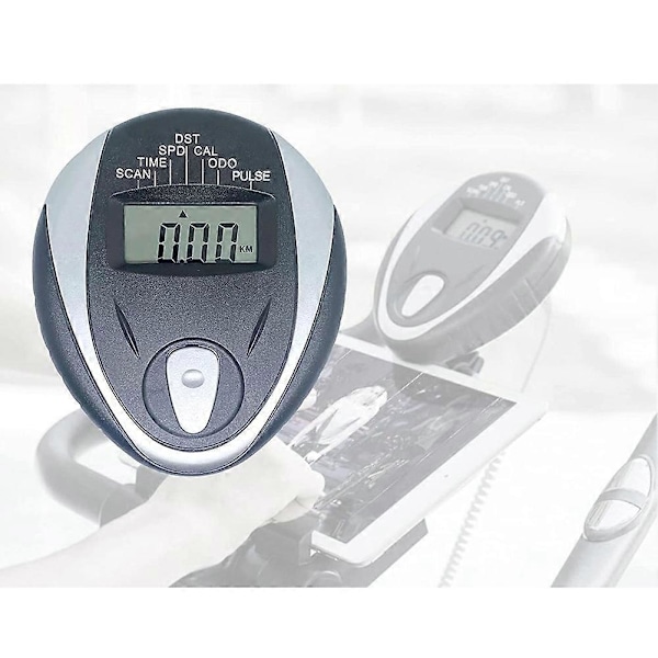 Udskiftningsmonitor Speedometer til motionscykel, motionscykelcomputer, pulsmåler, cykelmonitor LCD med batteri