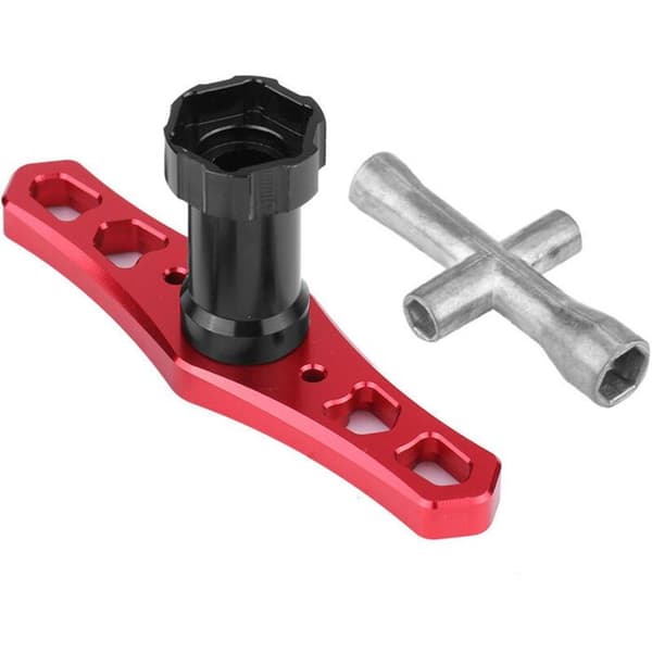 17 mm solid hjulmøtrik-hylsternøgle, RC-tilbehør, holdbar bærbar sekskantkryds til M3, M4, nem at bruge M2