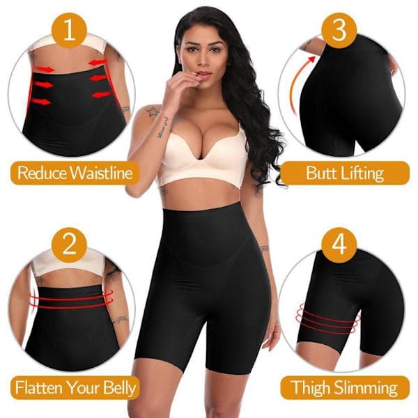 Bodysuit til kvinder, mave træner, SORT 5XL - spot salg sort 5XL black 5XL