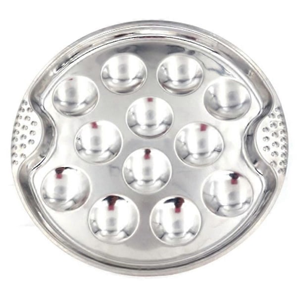 Escargot-tallerken Easy Clean 12-hull Varmebestandig Lett Serveringssnegletallerken for Escargot KAESI