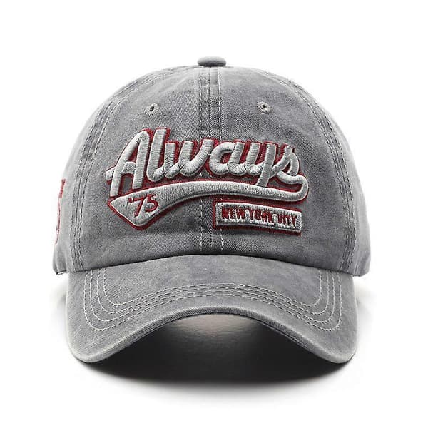 Baseballcaps Broderte klassiske baseballcaps black