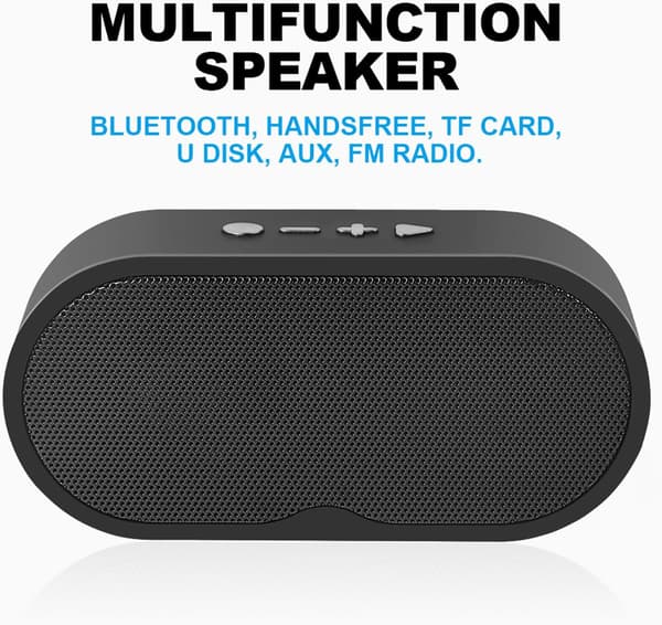 Bluetooth-högtalare, portabla trådlösa högtalare Bluetooth 5.3-högtalare med 3D Stereo HiFi-bas, 1200mAh batteri, 15 timmars speltid, stöder Bluetooth