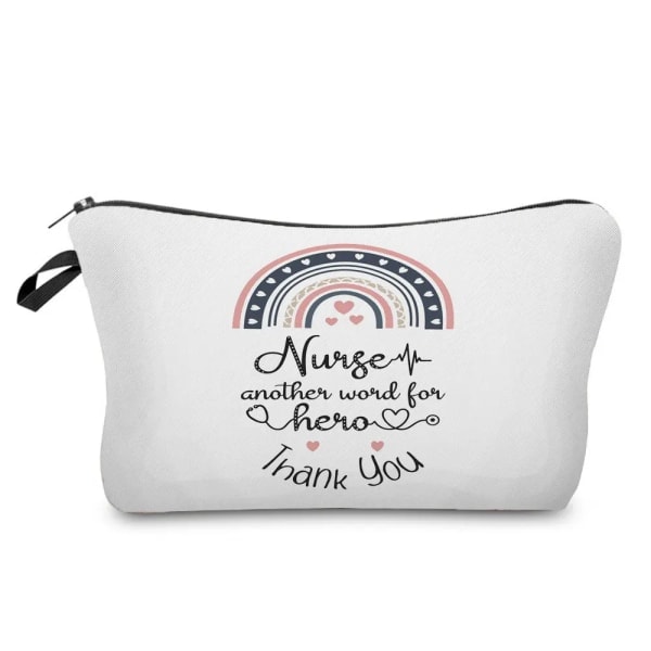 Tegneserie Print Sygeplejerske Kosmetikpose Hospitalslæge Gave Makeuppose Rejse Mini Toilettaske Kvinders Taske Organizer Indsats hz6996 Sygeplejerske Taske hz6996 Nurse Bag