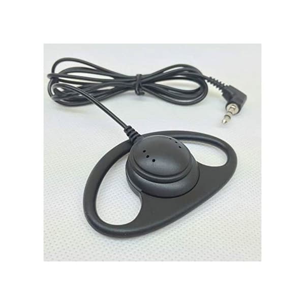 Mono Høretelefon - 1 Enhed - Sort - 3.5mm Guldbelagt Stik - Simultantolkning - Konference