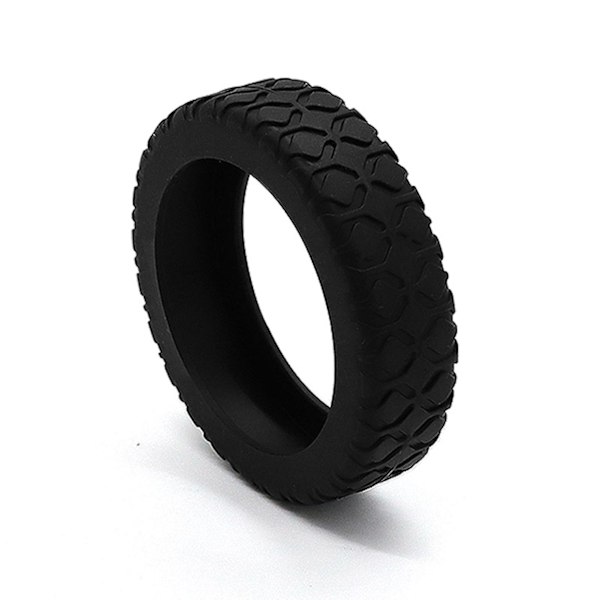 Matkalaukkujen pyöränsuojukset Silikoniset äänettömät suojukset useimpien 8 pyörivän pyörän matkalaukkuihin Black 1pcs