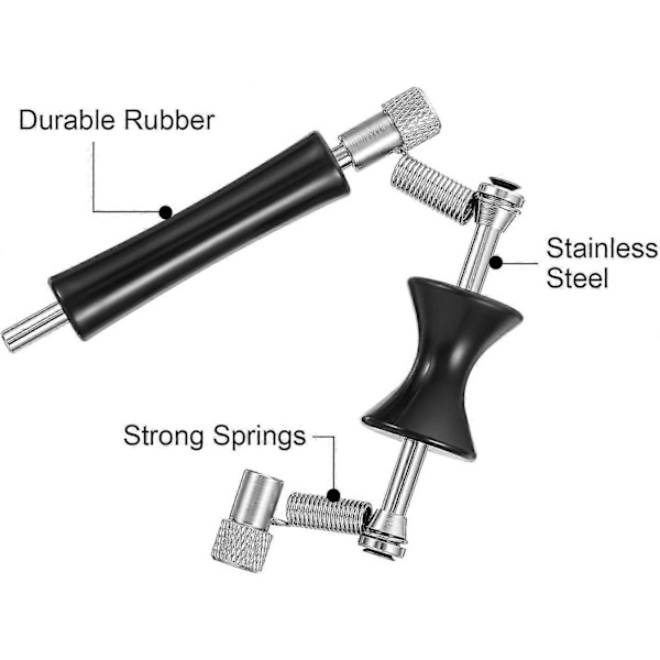 2-pack Gitarr Rullande Capo Glidande Capo Justerbar Capo Gummi och Rostfritt Stål Capo