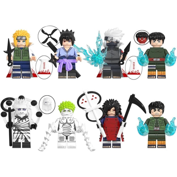 Konoha Village Barnleksaker Naruto Series Metkay Vita Minifigure Byggklossar