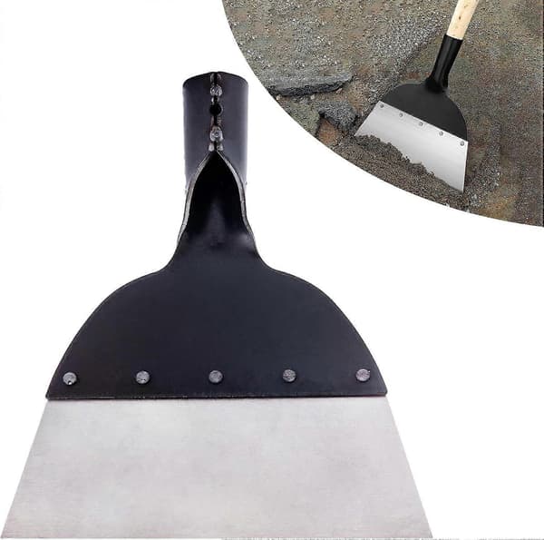 Hagerenseskrape for hagearbeid, multifunksjonell flat stålskrape for planter, hager, gårder og plener