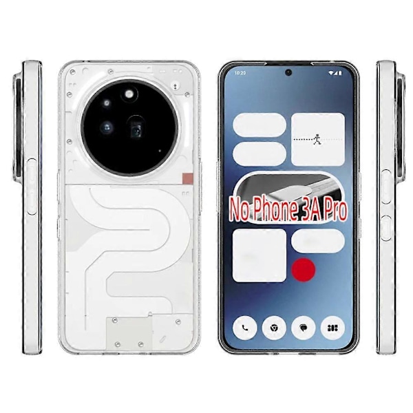 Vanntett Tekstur TPU-deksel for Nothing Phone 3a