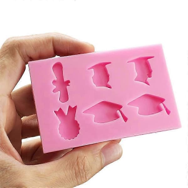 3D Dimittendhue Fondantform DIY Bageværktøj til Kiks & Kager