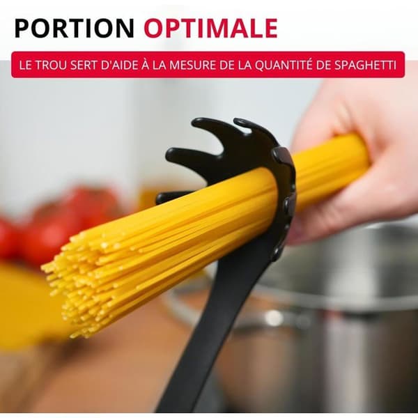 Spaghettiske - 1 stk. - Sort PA-plastik - Måling og madlavning - Hverdags køkken - 30,5 cm