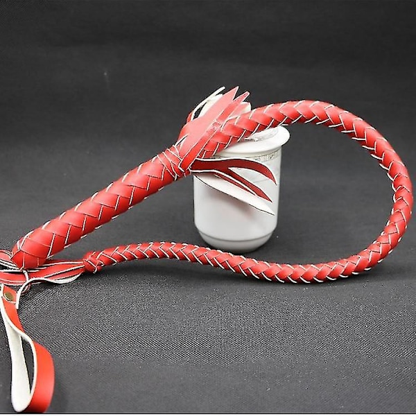 Liukumaton nahkainen puukahva, ratsastuspiiskat, kilparatsastusvarusteet 70cm Leather Red