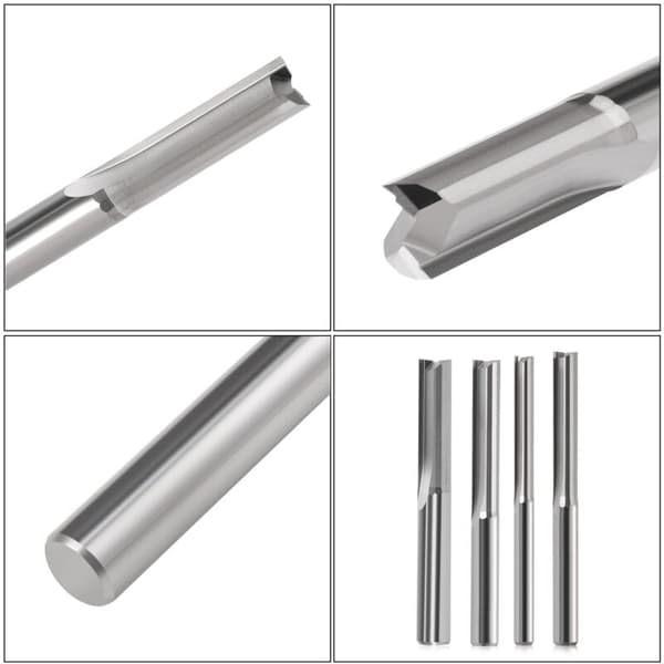 1/8\" Fræsejern, lige skaft, 20mm/40mm skaft fræsejern til MDF, PVC, akryl, spånplader og træ (10 stk.)