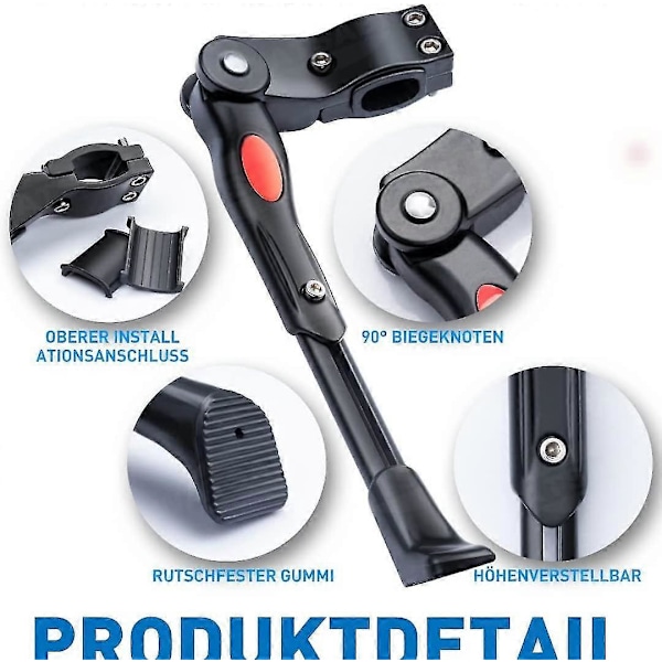 Cykelstöd 24-29 tum Justerbart Universellt Cykelställ Stöd För Cykel Mountainbike Landsvägscykel Svart1st