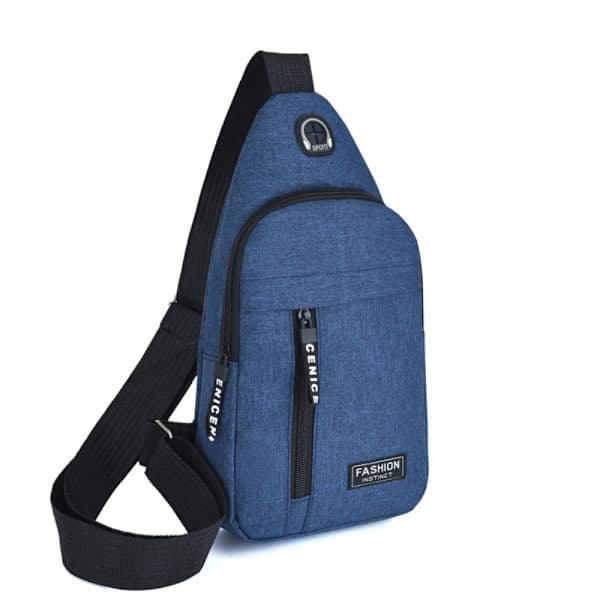 Crossbody taske Brysttaske BLÅ - lager Blå Blue