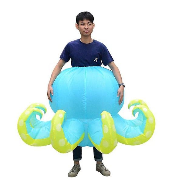 Blæksprutte Kostume Voksen Halloween Cosplay Oppustelig Dragt Kvinder Mænd Performance Nederdele Karneval Party Maskot Klæd Dig Ud Rekvisitter octopus One Size