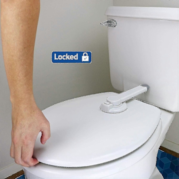 WC-lukko lapsiturvallinen vauvasuoja WC-istuimen lukko 3M-liimalla