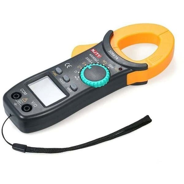 Digital klämmätare, automatisk räckvidd, 2000 räkningar - hörbar kapacitans och kontinuitet