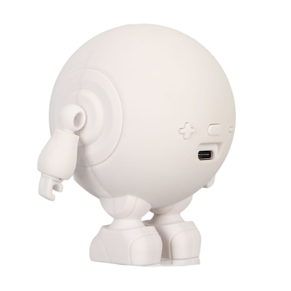 Portabel Bluetooth-högtalare Robotform Bluetooth 5.0 1000mAh Inbyggd Mikrofon Mini Trådlös Högtalare för Hem Utomhusfest Vit