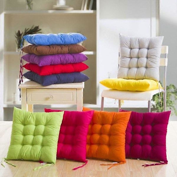 Fyrkantig Sittdyna Tjockare Stolskudde För Matplats Uteplats Hemmakontor Inomhus Utomhus Trädgård Soffa Sittdyna 40x40cm hot pink