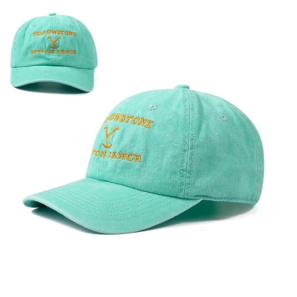 Vintage Baseball Cap UV-beskyttelse Unisex Baseball Cap Lake blue